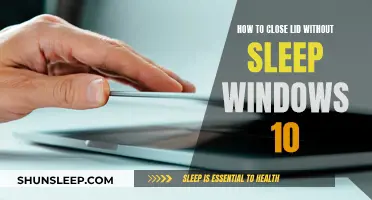 Closing the Lid on Windows 10 Sleep Mode