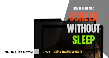 Closing Your Mac Screen Without Sleep Mode: A Guide