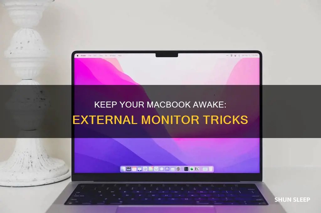 how to close macbook lid without sleep external monitor