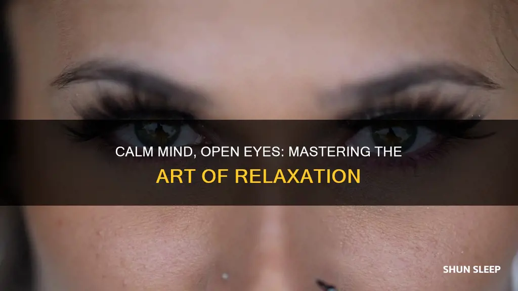 how to close your eyes without sleeping