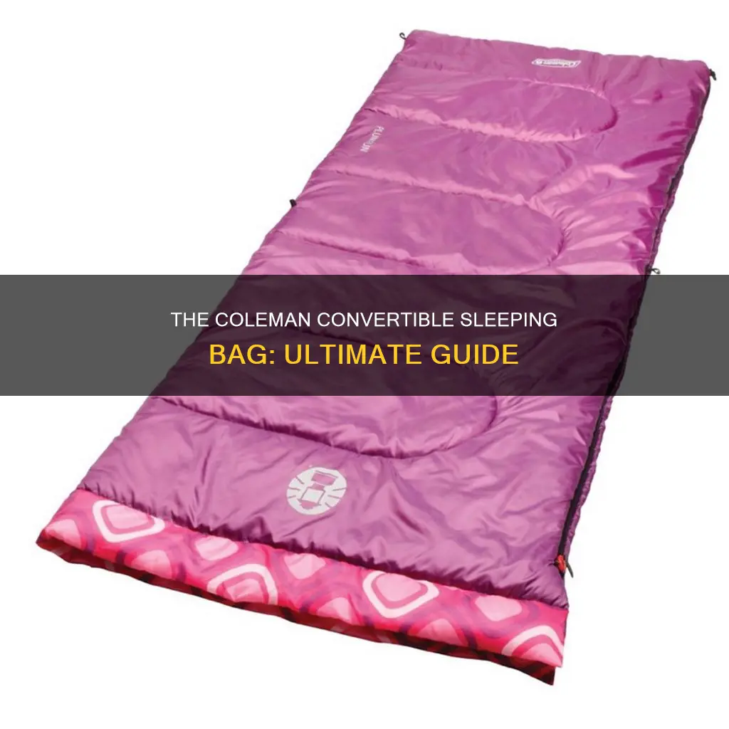 how to coleman convertible sleeping bag