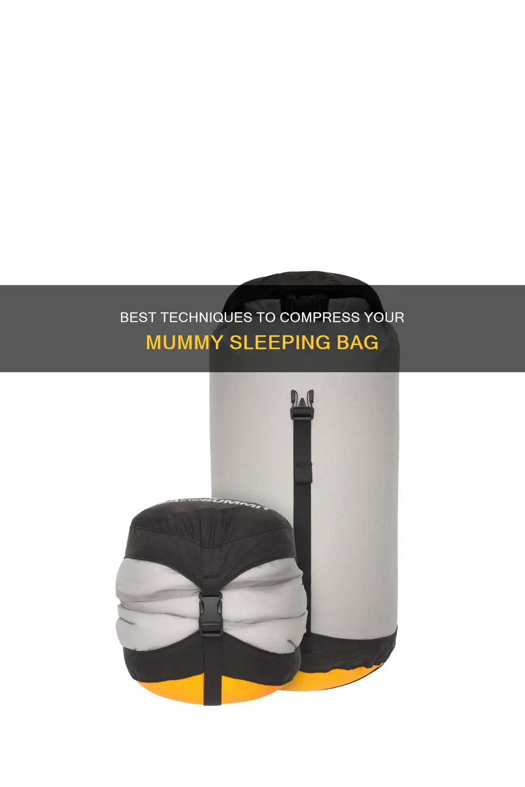 how to compress mummy sleeping bag