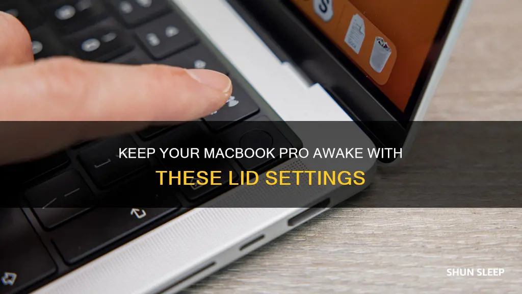how to configure mac book pro lid without sleeping