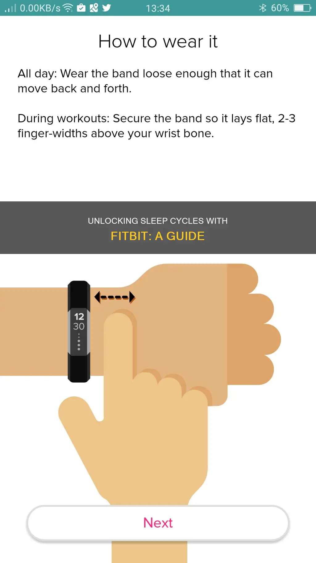 how to count sleep cycles using fitbit