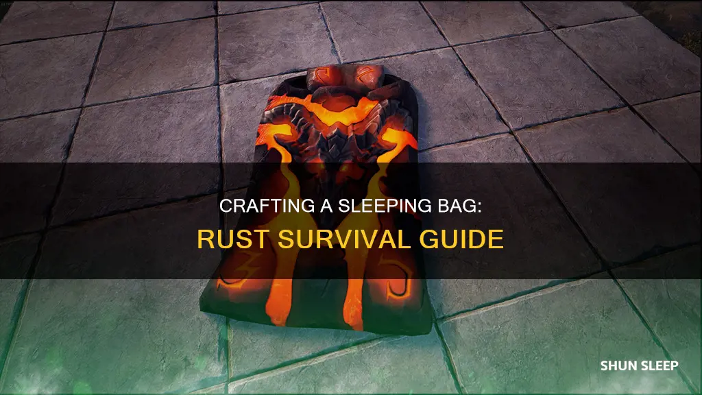 how to craft sleeping bag rust