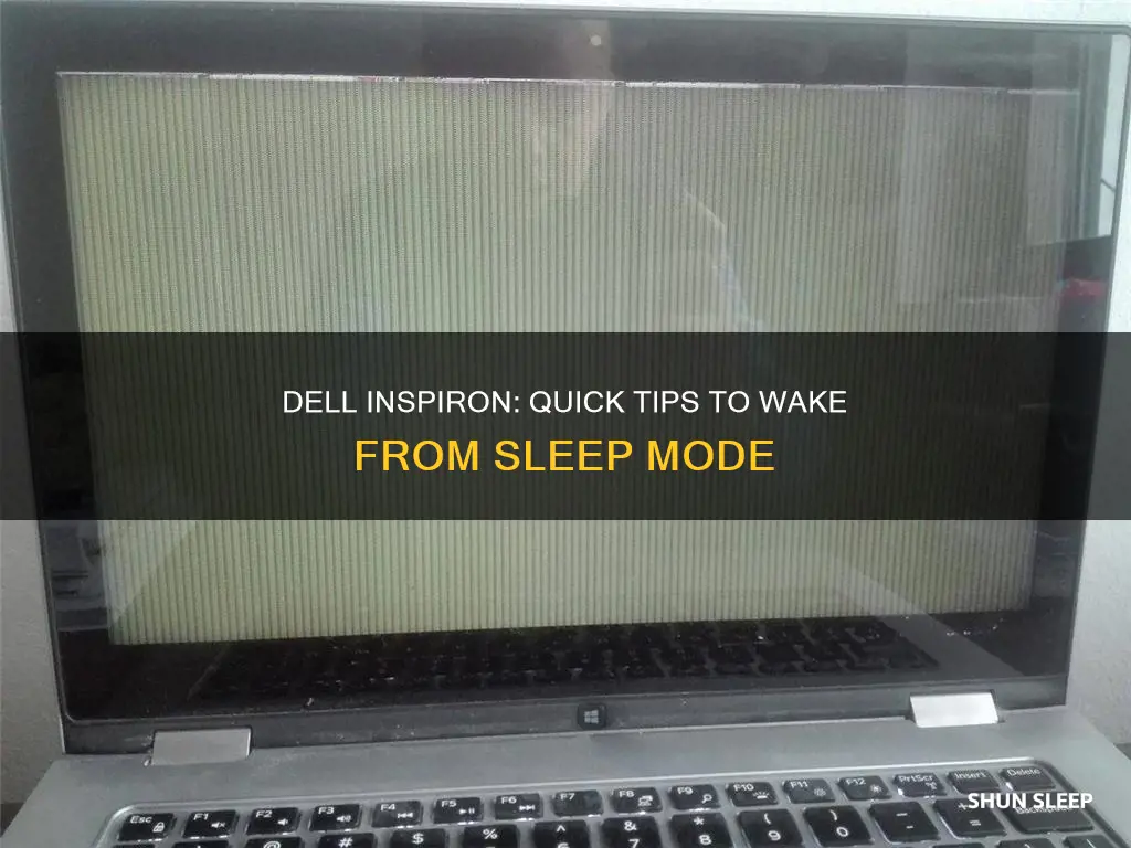 how to dell inspiron wake from sleep