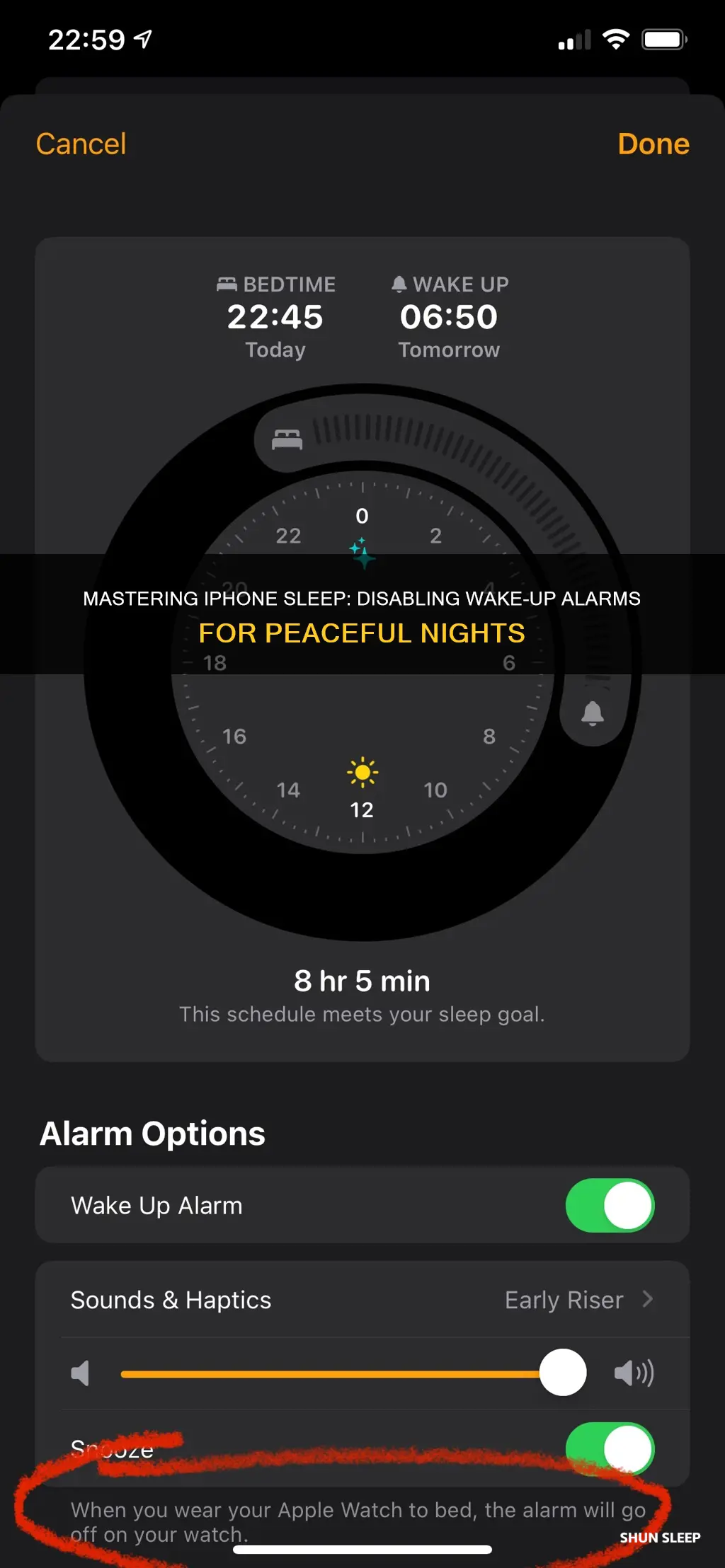 how to disable sleep wake up on iphone