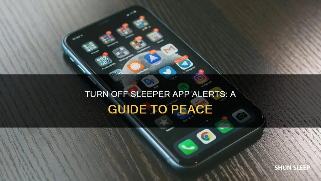 how to disable sleeper app notifications not working