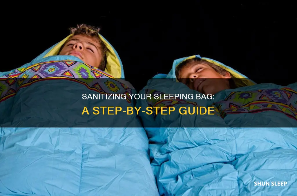 how to disinfect a sleeping bag