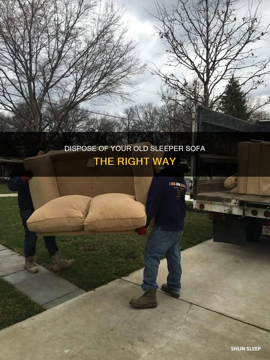 how to dispose of old sleeper sofa
