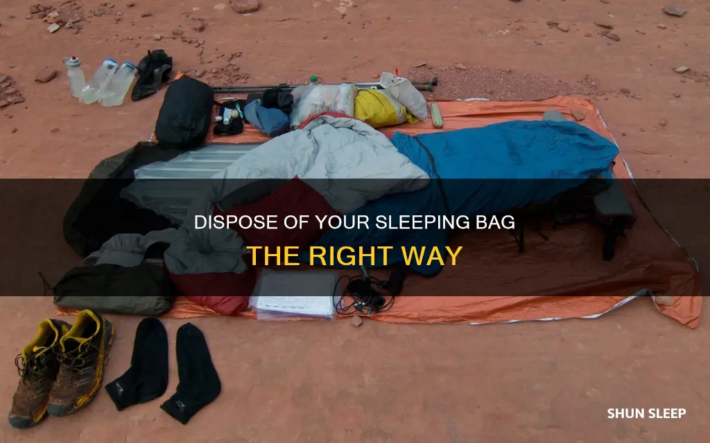 how to dispose of sleeping bag