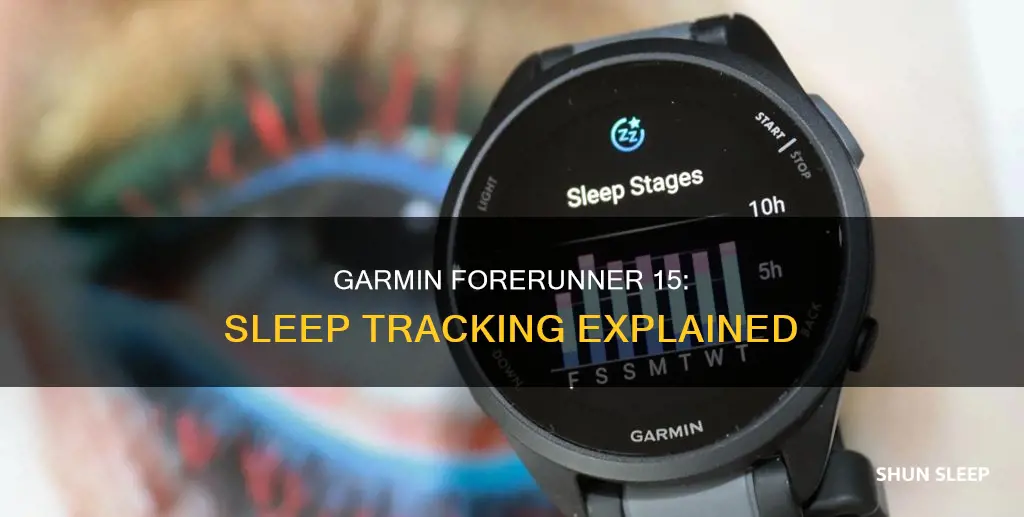 how to do sleep tracking on garmin forerunner 15