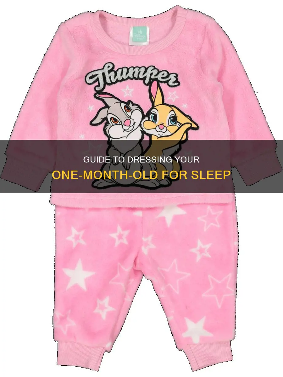 how to dress 1 month old for sleep