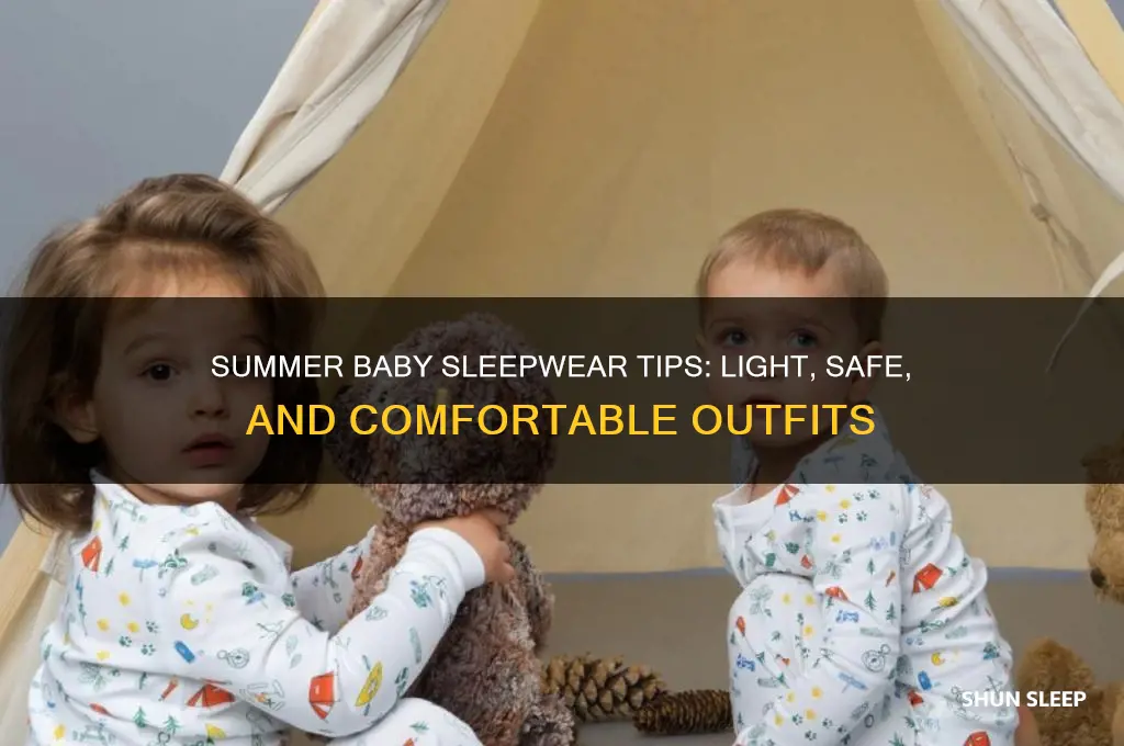 how to dress a baby for sleep in the summer