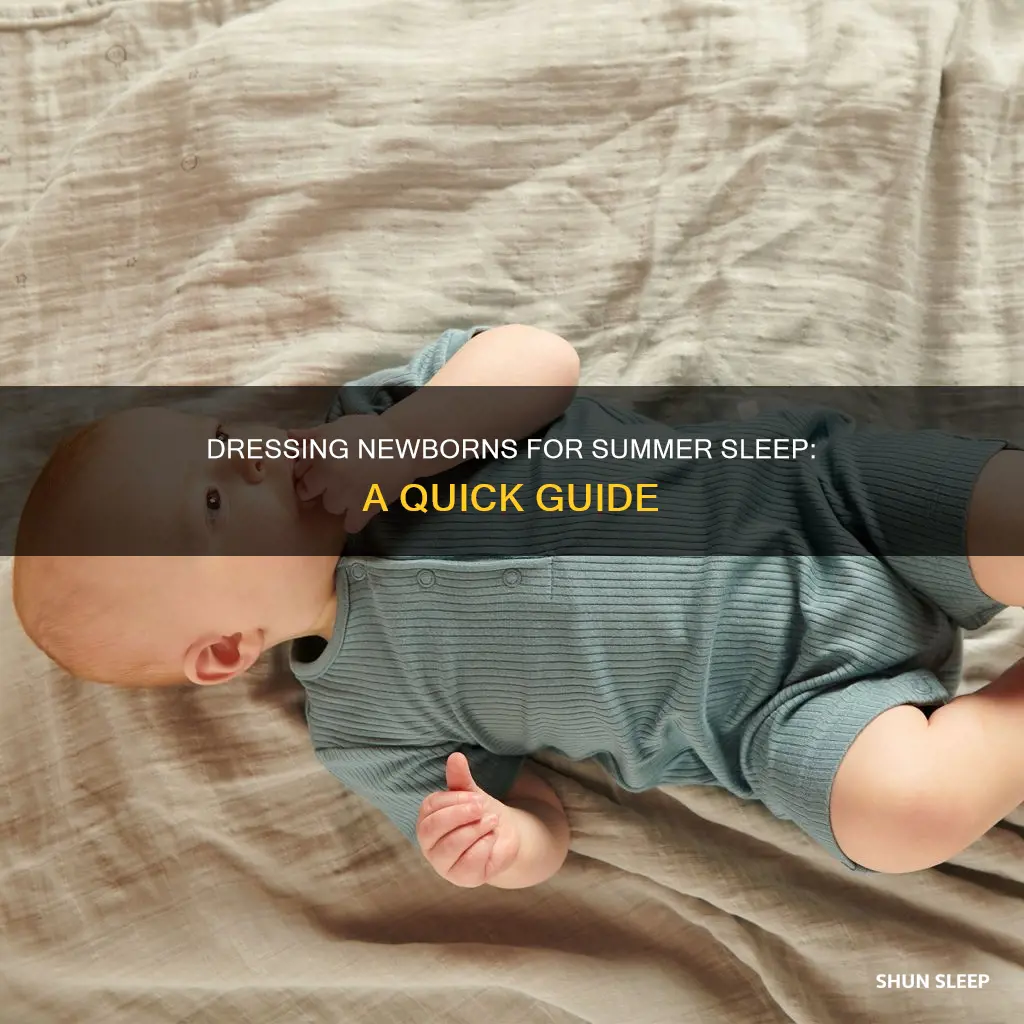 how to dress a newborn for sleep in summer