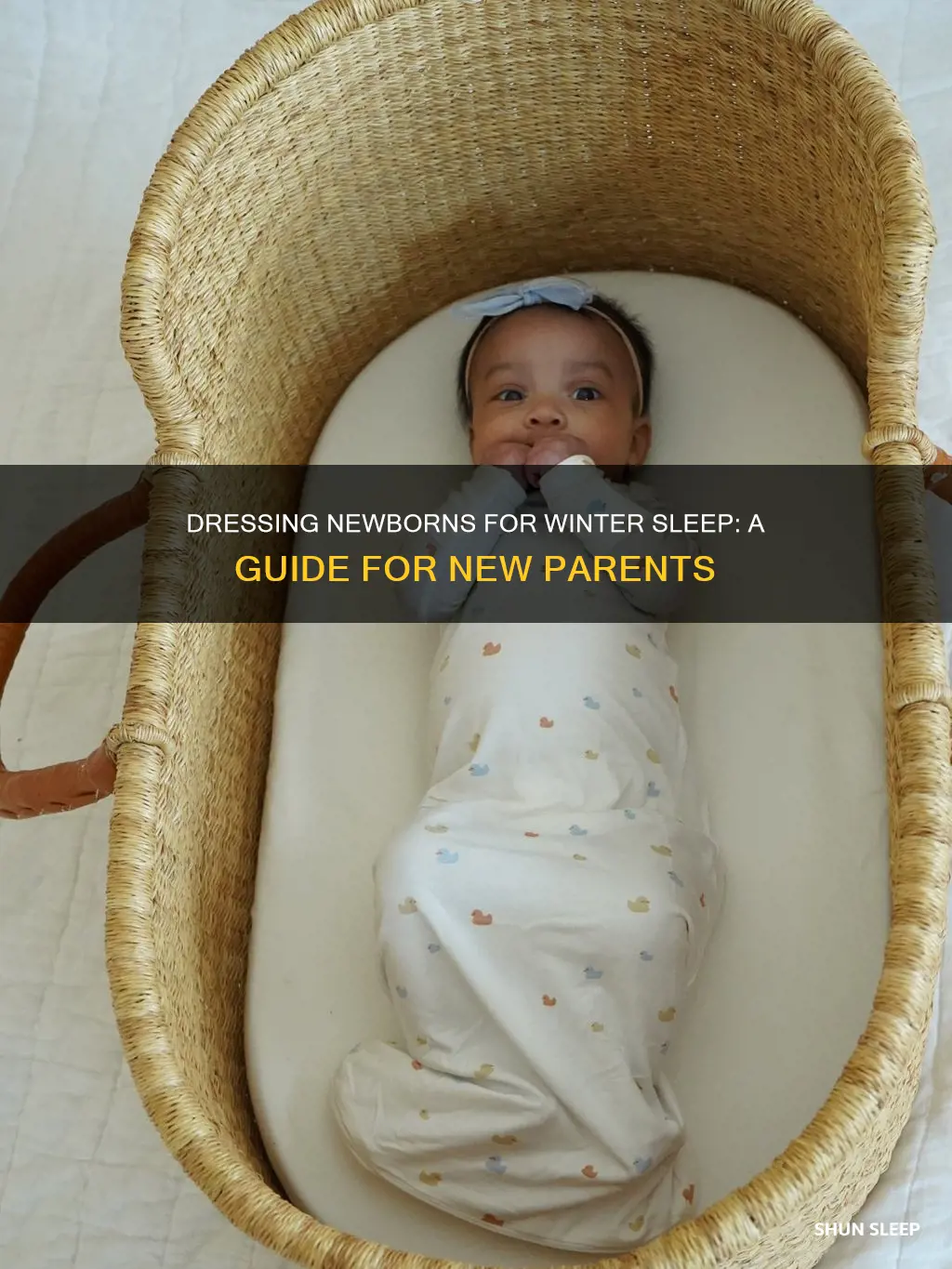 how to dress a newborn for sleep in winter