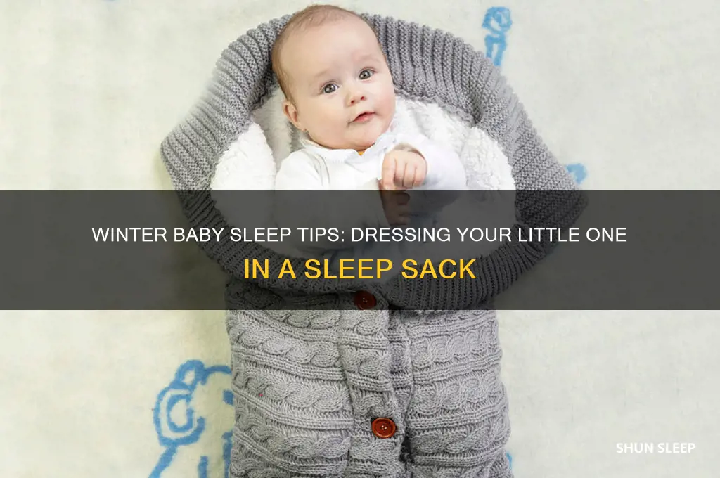 how to dress babies in sleep sack for winter