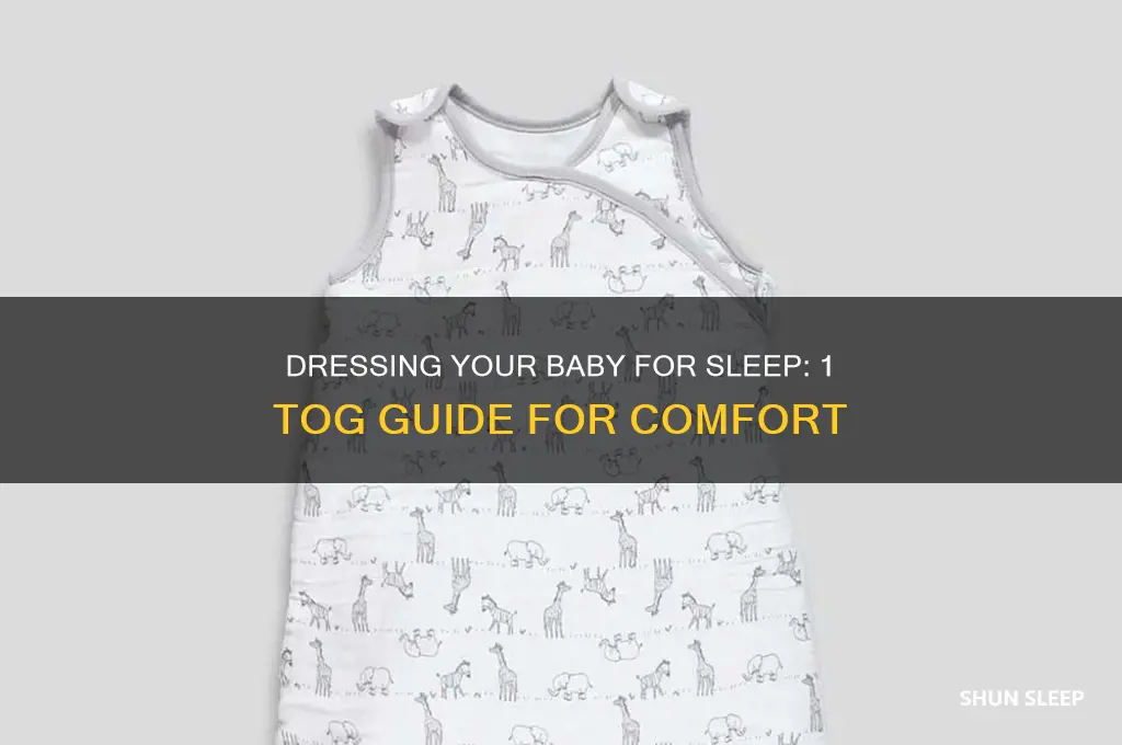 how to dress baby for sleep 1 tog