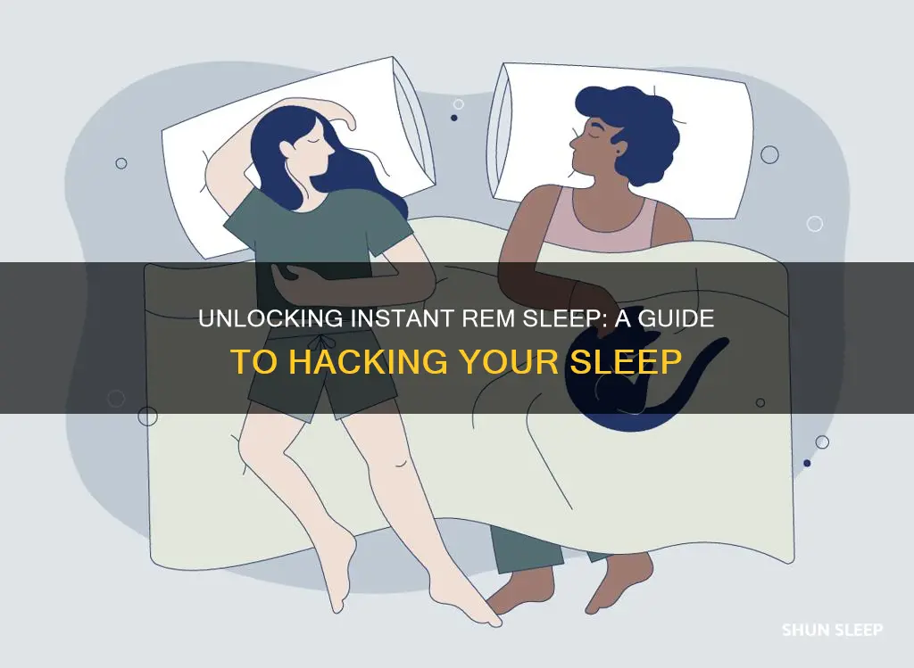 how to drop intantly into rem sleep