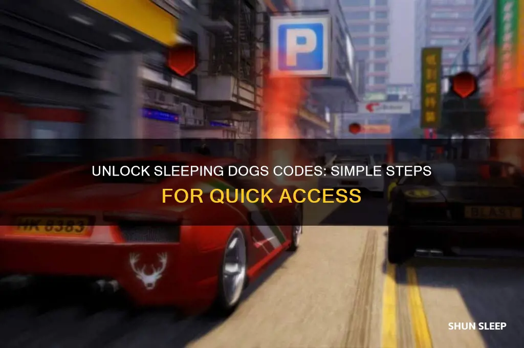how to easily get the code in sleeping dogs