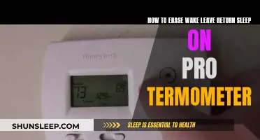 Mastering Pro Termometer: Erase Wake, Leave, Return, Sleep Steps