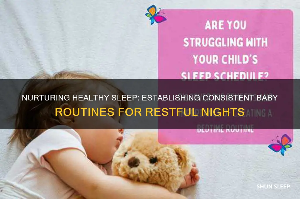 how to establish sleeping routines in babies