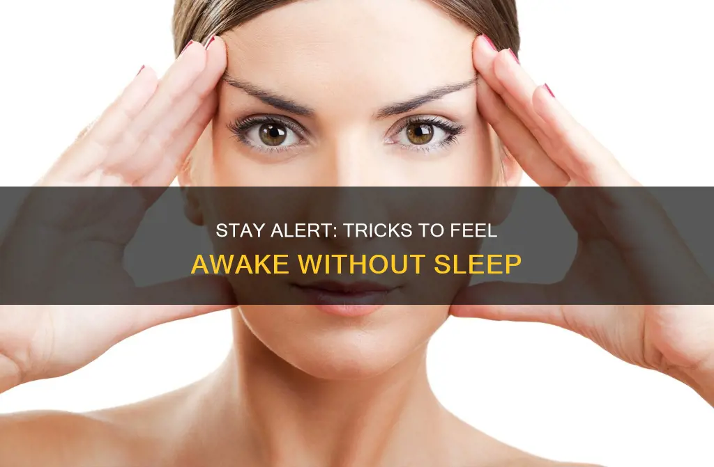 how to feel awake without sleep