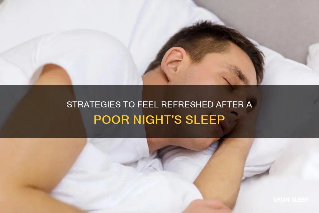 how to feel better after little sleep