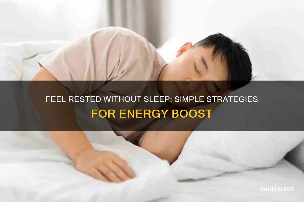 how to feel rested without sleeping