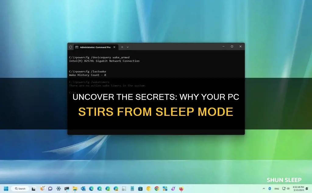 how to find out what wakes pc from sleep