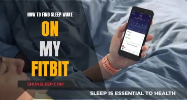 Finding the Sleep-Wake Tracker on Your Fitbit