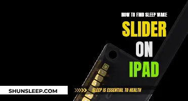 Finding the Sleep-Wake Slider on Your iPad