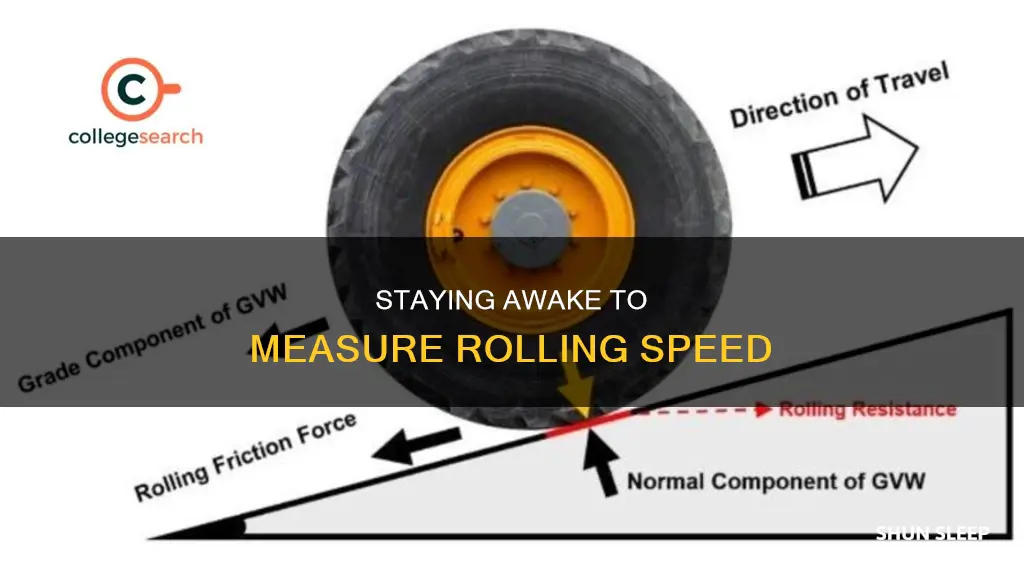 how to find speed of object rolling without sleeping