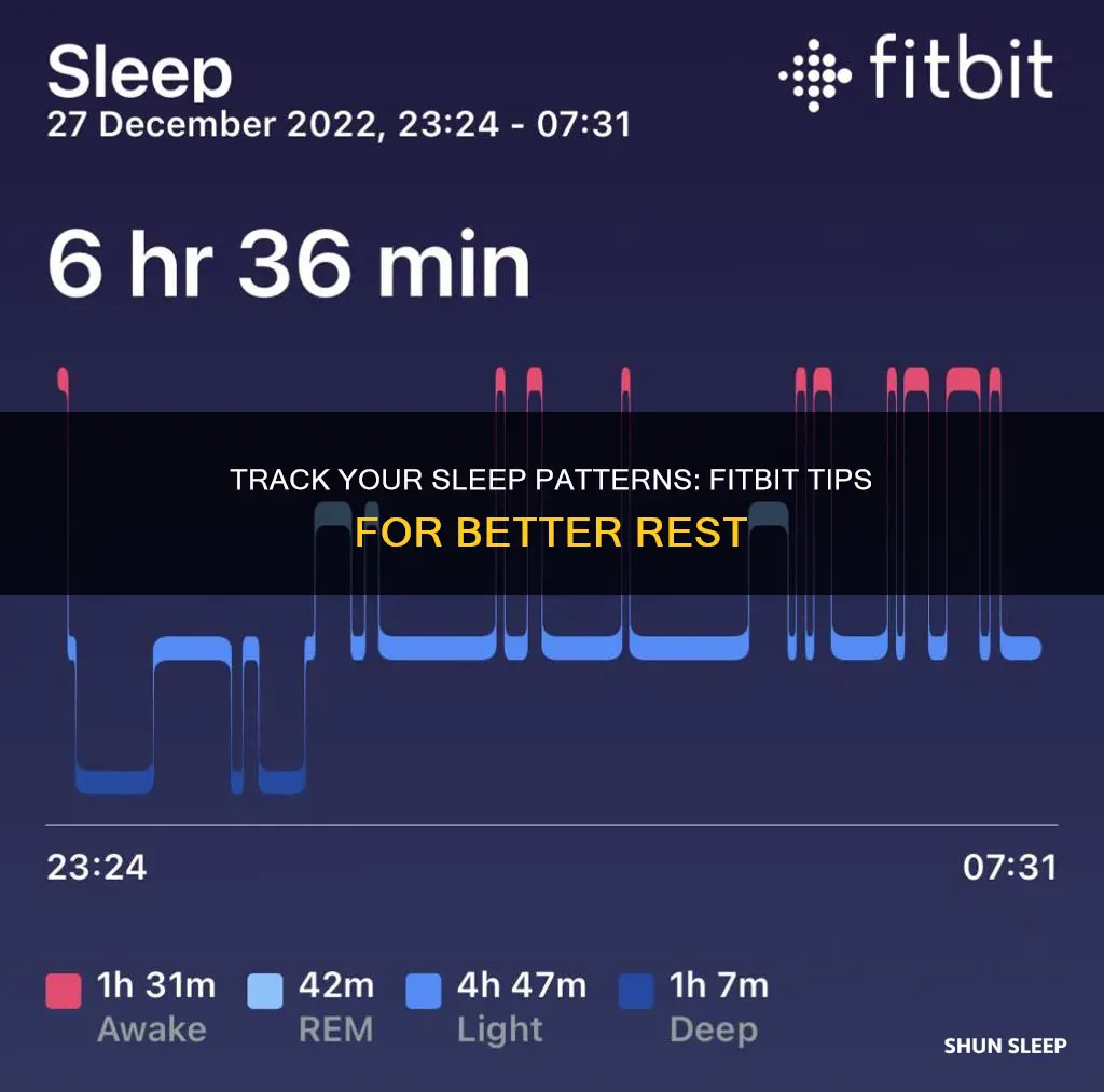 how to fins sleep wake on my fitbit