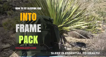 Packing Sleeping Bags: Frame Pack Storage Tips