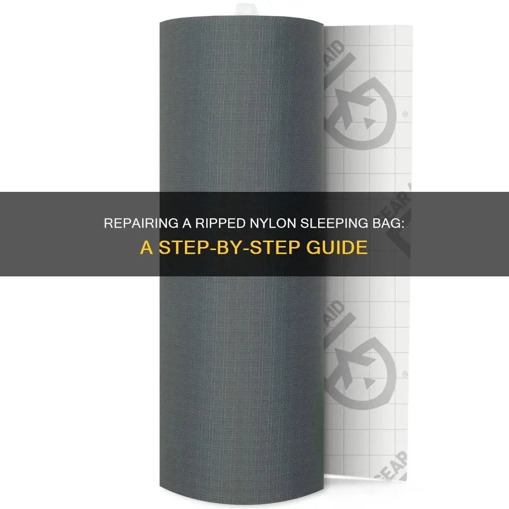 how to fix a rip in a nylon sleeping bag