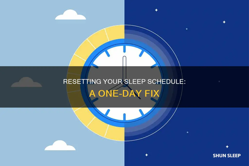 how to fix a sleep schedule in one day