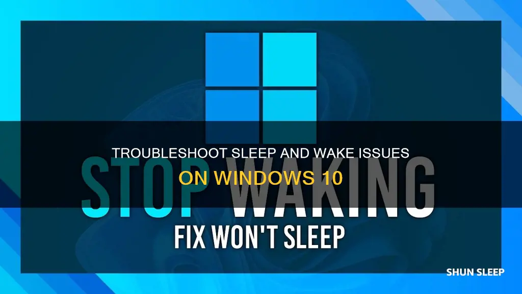 how to fix sleep wake issues windows 10