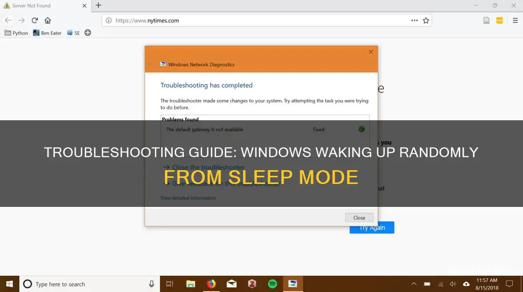 how to fix windows randomly wakes up from sleep