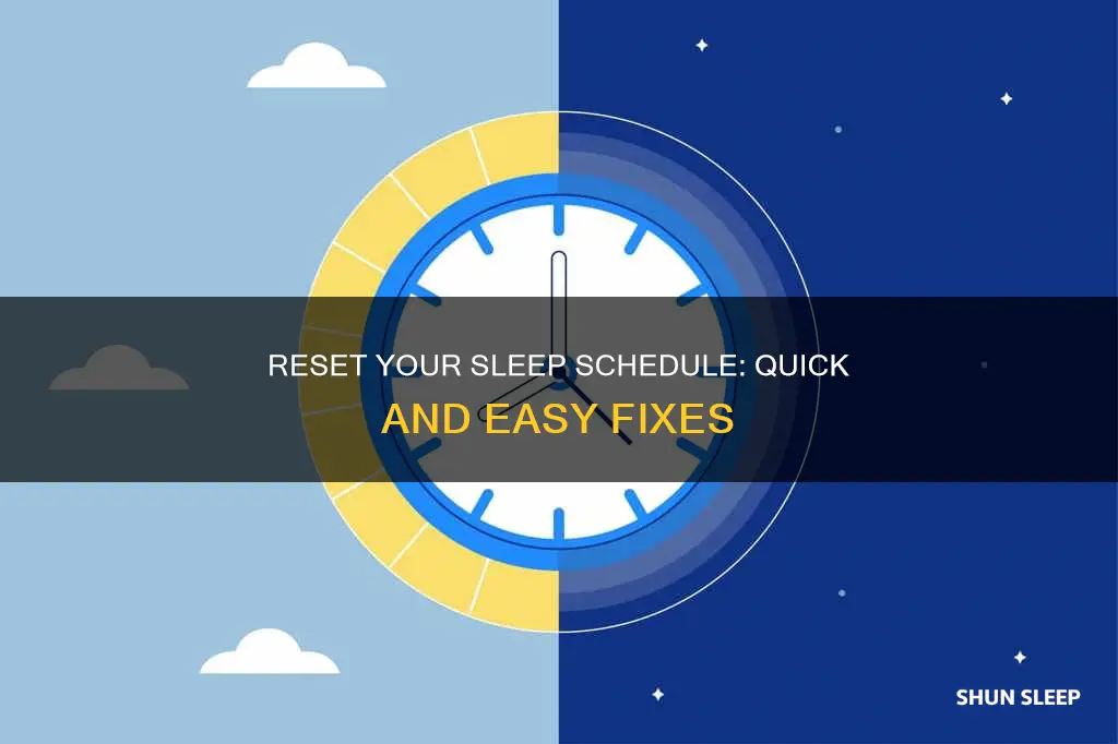 how to fix your terrible sleep schedule in 2 days