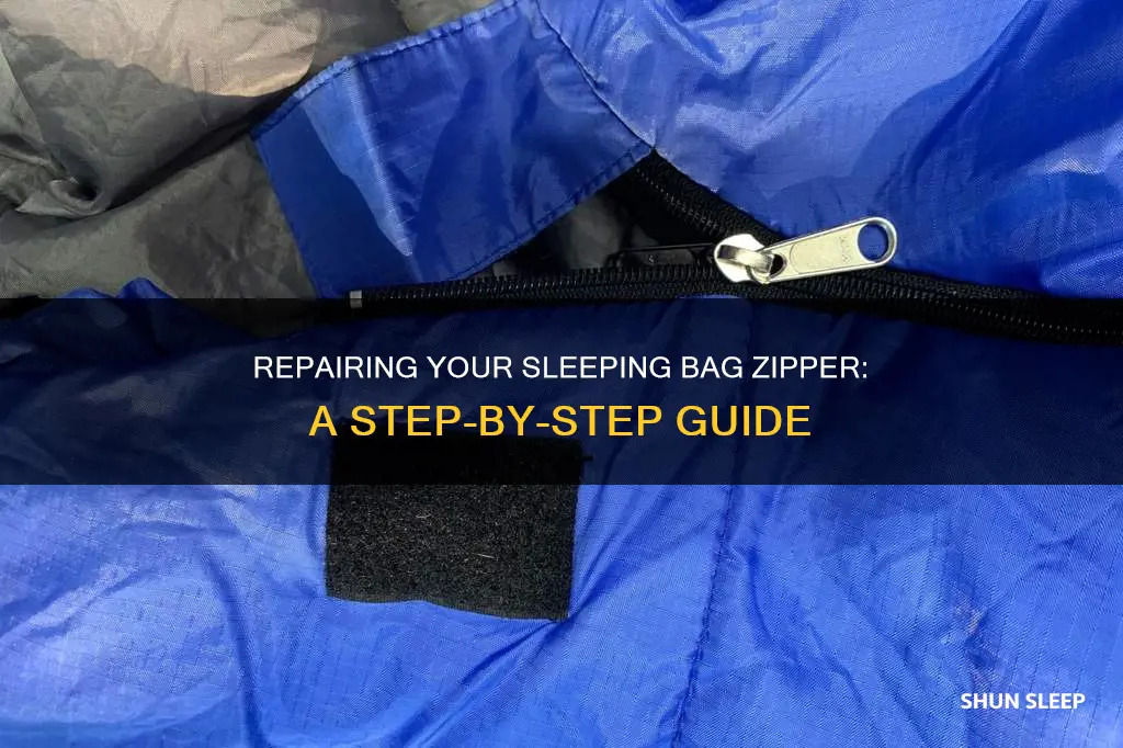 how to fix zip on sleeping bag