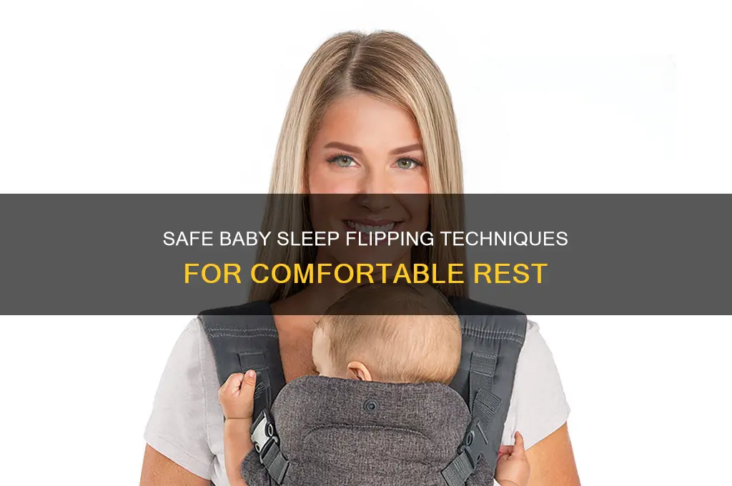 how to flip a baby for sleeping