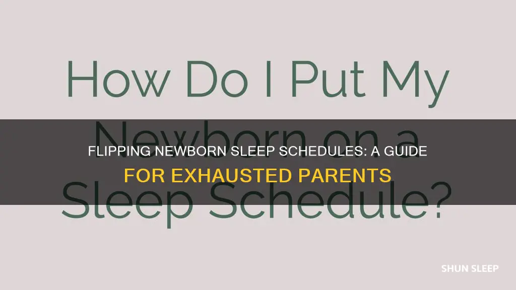 how to flip a newborn sleep schedule