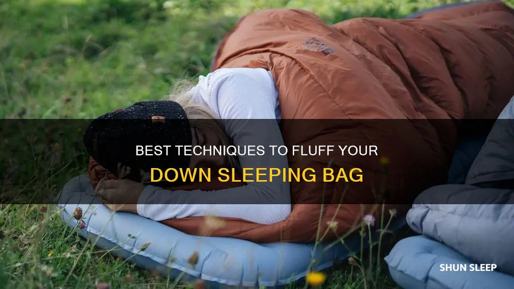 how to fluff a down sleeping bag