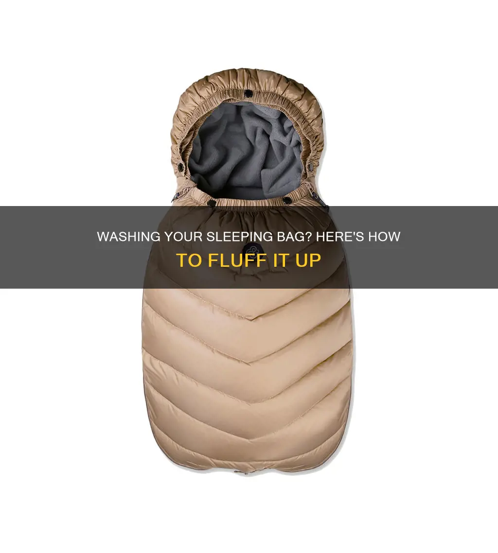 how to fluff sleeping bag after washing