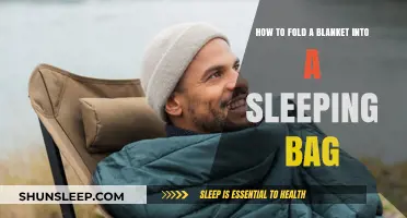 Folding Blankets: DIY Sleeping Bag