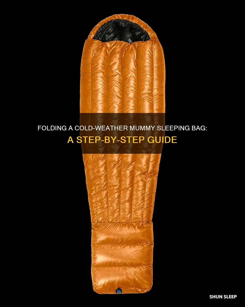 how to fold a cold weather mummy sleeping bag