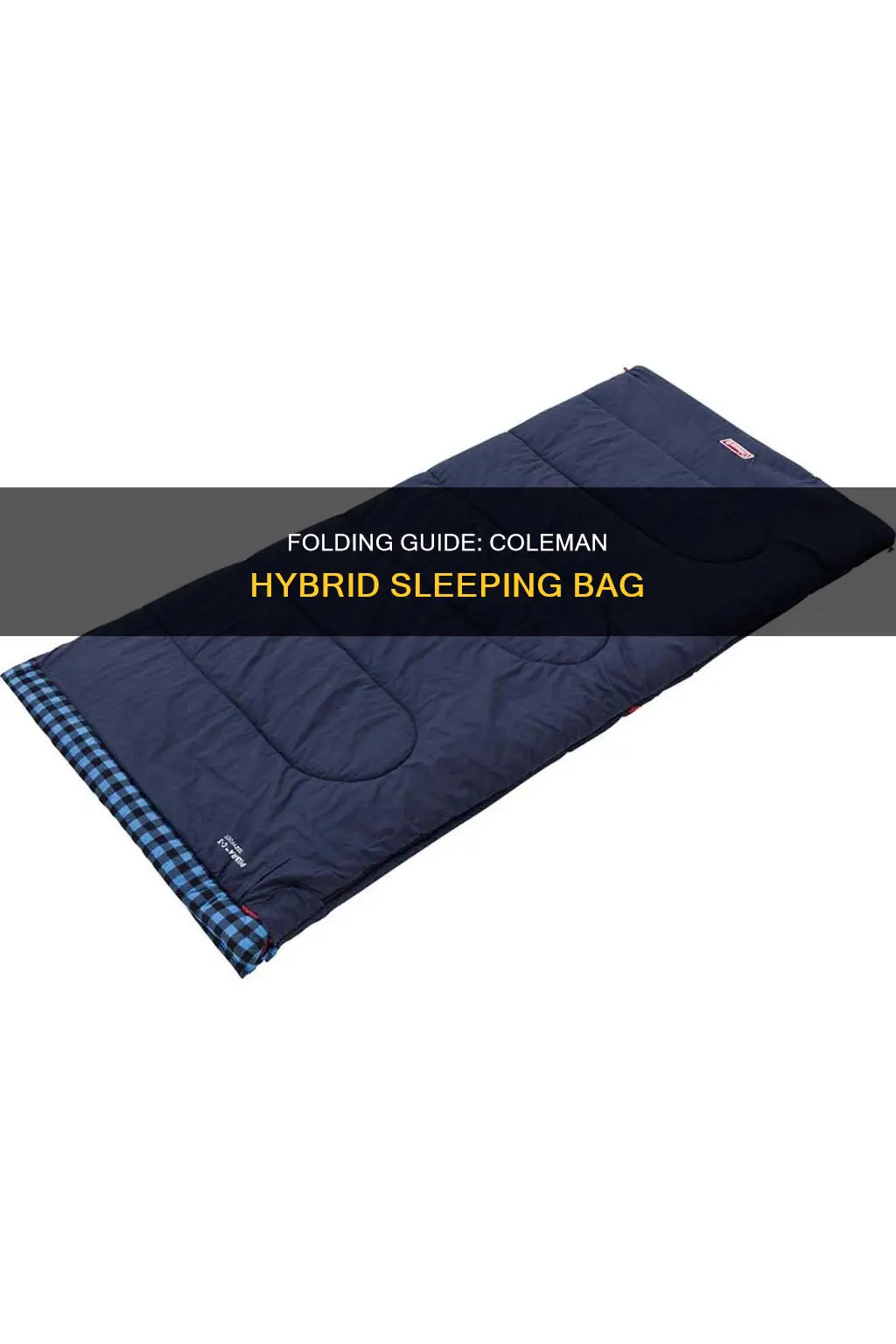 how to fold a coleman hybrid sleeping bag