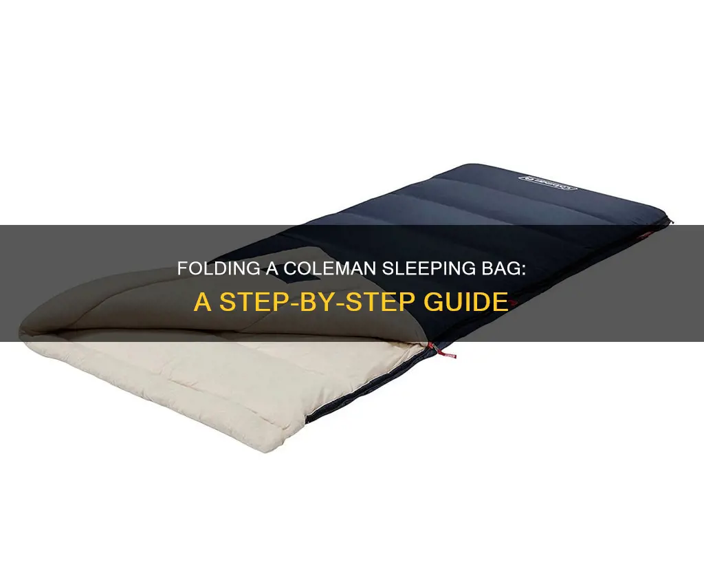 how to fold a coleman sleeping bag