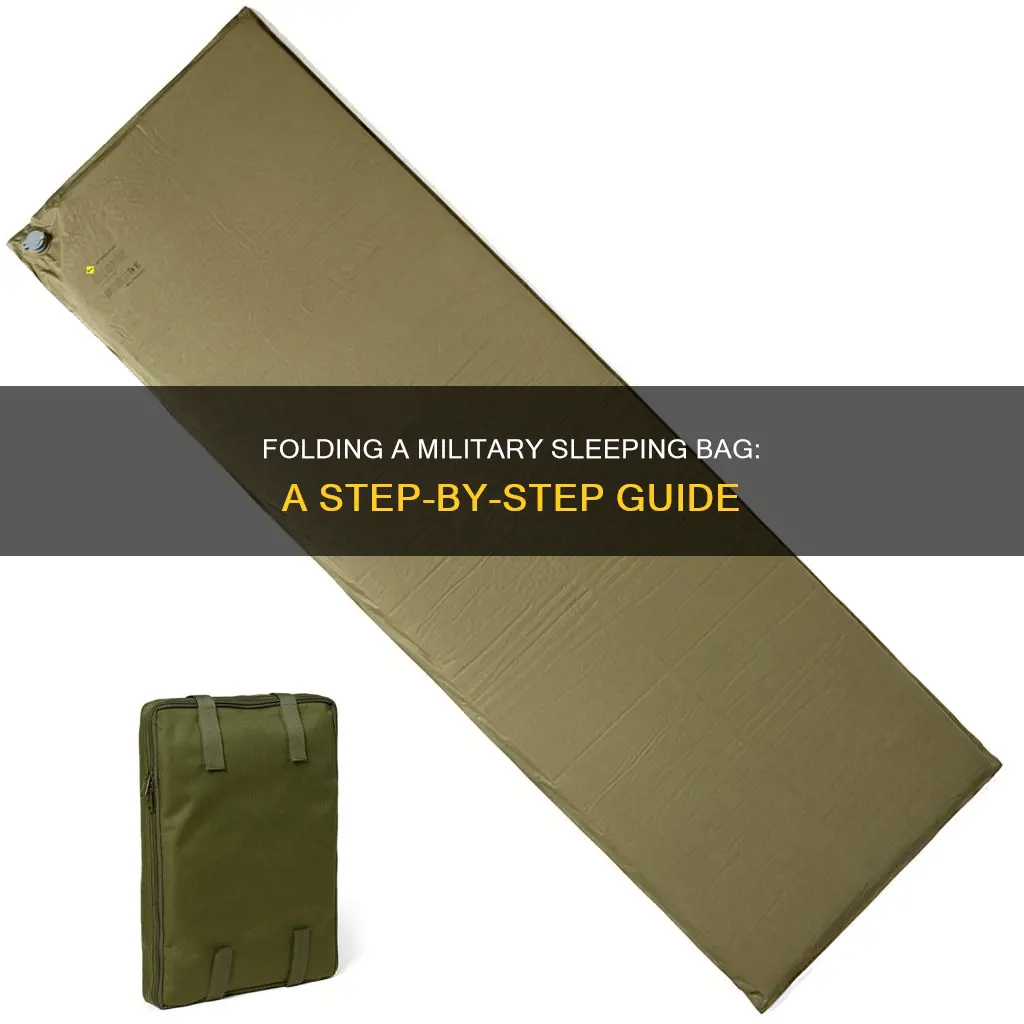 how to fold a military sleeping bag